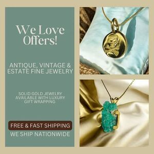 Vintage Estate & Antique Fine Jewelry Sale! Solid Gold 10k 14k 18k Fast Shipping